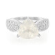 Bague en argent et Quartz Lune glacée