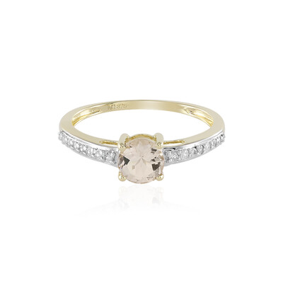 Bague en or et Morganite de Madagascar