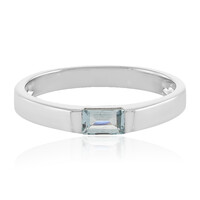 Bague en argent et Aigue-marine