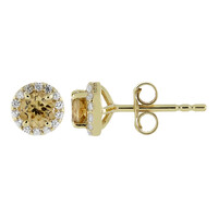 Boucles d'oreilles en or et Zircon Vibhor