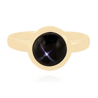 Bague en argent et Diopside étoilé d'Inde