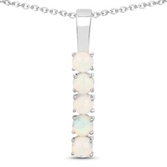 Collier en argent et Opale Welo