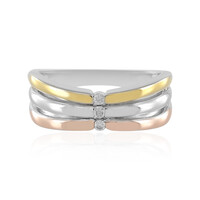 Bague en argent et Diamant I3 (J)