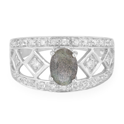 Bague en argent et Spectrolite