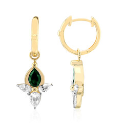 Boucles d'oreilles en or et Tourmaline verte du Brésil (Remy Rotenier)