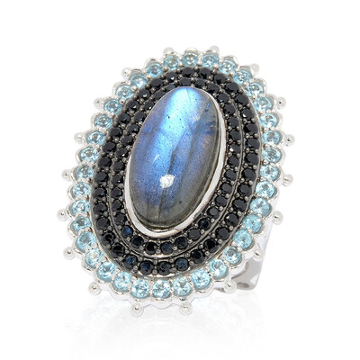 Bague en argent et Labradorite (Dallas Prince Designs)