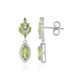 Boucles d'oreilles en argent et Péridot