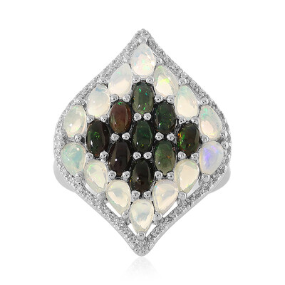 Bague en argent et Opale Welo
