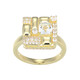 Bague en argent et Topaze blanche (Adela Silber)