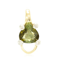 Pendentif en or et Tourmaline cuprifère