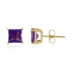 Boucles d'oreilles en argent et Améthyste de Zambie