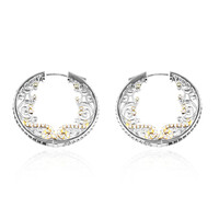 Boucles d'oreilles en argent et Grenat du Mozambique (Dallas Prince Designs)