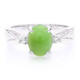 Bague en argent et Chrysoprase impériale