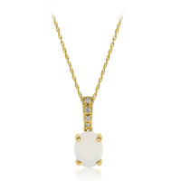 Collier en or et Opale d'Australie