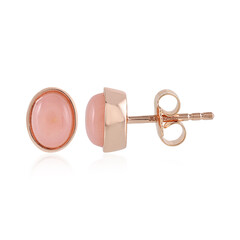 Boucles d'oreilles en argent et Opale rose