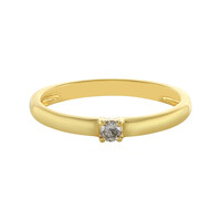 Bague en argent et Diamant champagne I4