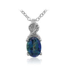 Collier en argent et Topaze Neptune