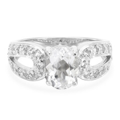 Bague en argent et Béryl de l'Himalaya