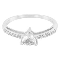 Bague en argent et Goshénite