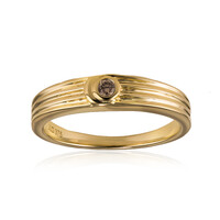 Bague en or et Diamant champagne SI1