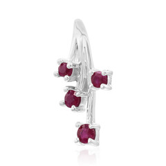Pendentif en argent et Rubis de Birmanie