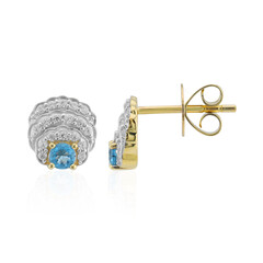 Boucles d'oreilles en or et Haüyne