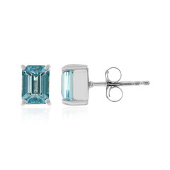 Boucles d'oreilles en argent et Zircon de Ratanakiri