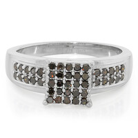 Bague en argent et Diamant fantaisie