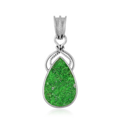 Pendentif en argent et Uvarovite