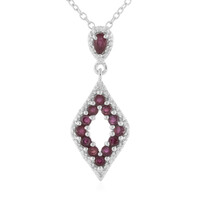 Collier en argent et Rubis