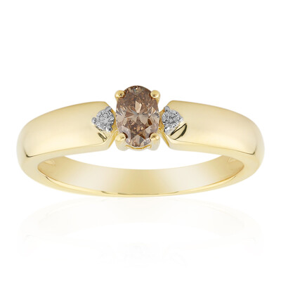 Bague en or et Diamant Cognac d'Argyle I3 (Mark Tremonti)