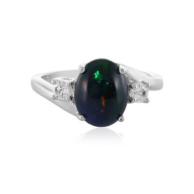 Bague en argent et Opale Mezezo