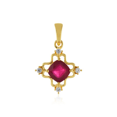 Pendentif en argent et Rubis de Madagascar