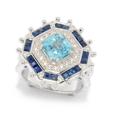 Bague en argent et Zircon de Ratanakiri (Dallas Prince Designs)