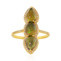 Bague en argent et Opale Mezezo