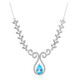 Collier en argent et Topaze bleu Suisse