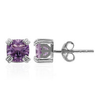 Boucles d'oreilles en argent et Améthyste
