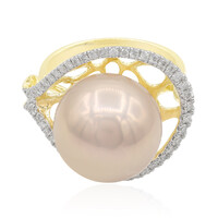 Bague en or et Perle Ming rose royal (TPC)