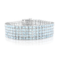 Bracelet en argent et Topaze bleu ciel