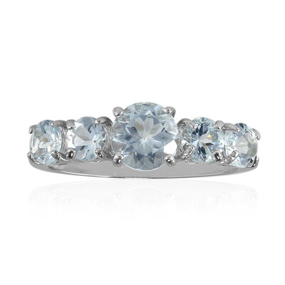 Bague en argent et Aigue-marine