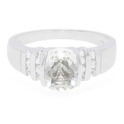 Bague pour homme en argent et Béryl de l'Himalaya
