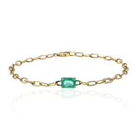 Bracelet en or et Emeraude de Zambie AAA (CIRARI)