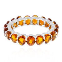 Bague en argent et Citrine Madère
