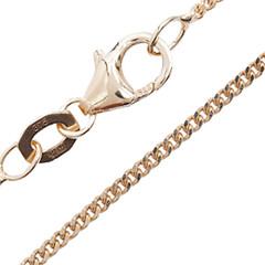 Or jaune 375/1000 - Chaîne maille gourmette - 45cm - 2,5 g