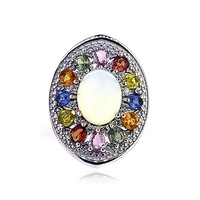 Bague en argent et Opale Welo