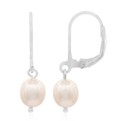 Boucles d'oreilles en argent et Perle de culture d'eau douce (TPC)