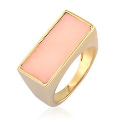 Bague en argent et Opale rose (de Melo)