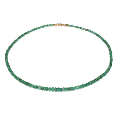 Collier en or et Emeraude de Zambie
