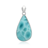 Pendentif en argent et Larimar