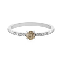 Bague en platine et Diamant chocolat I2